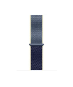 Alaskan Blue and cream Sport Loop woven nylon watch band with connector