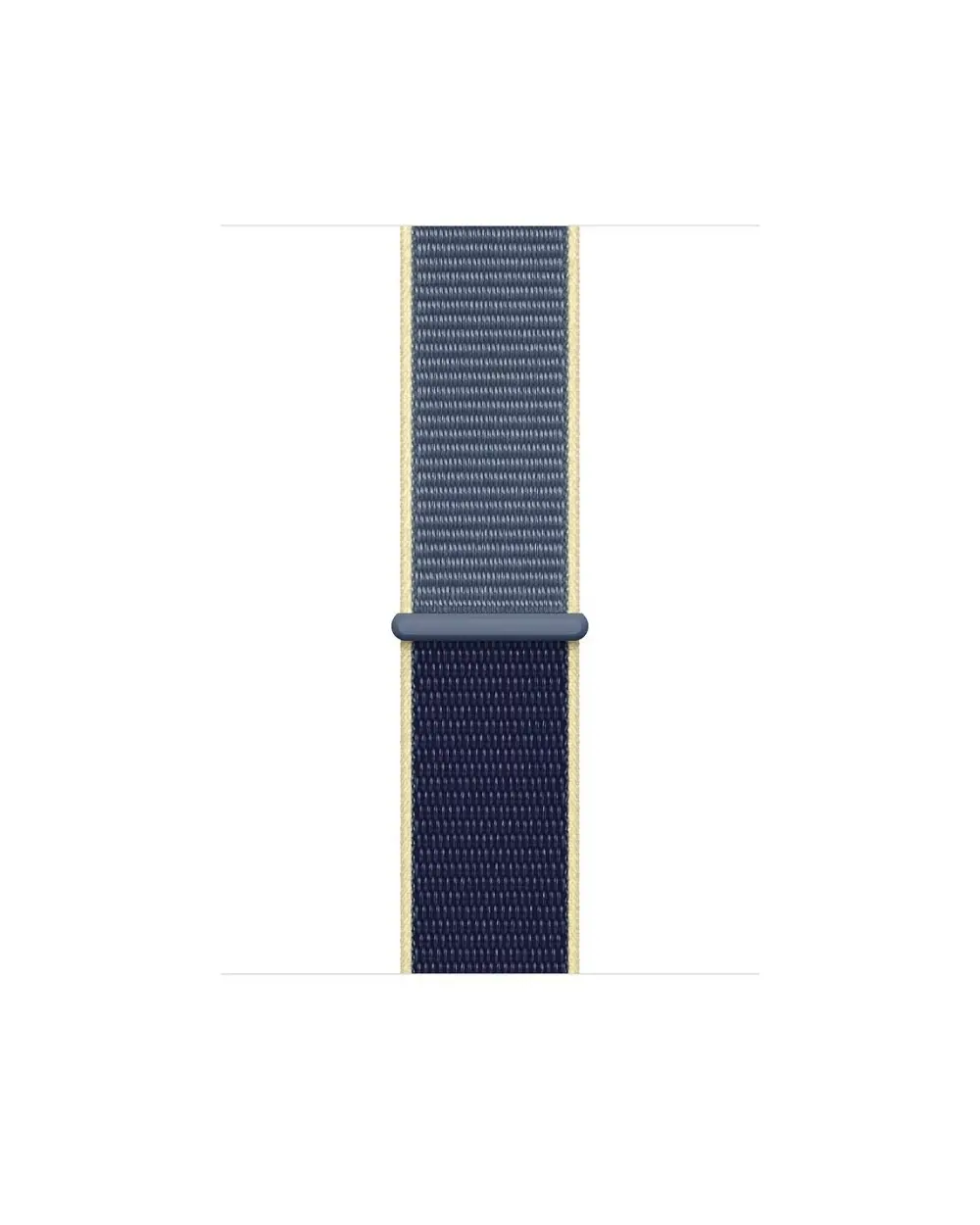Alaskan Blue and cream Sport Loop woven nylon watch band with connector