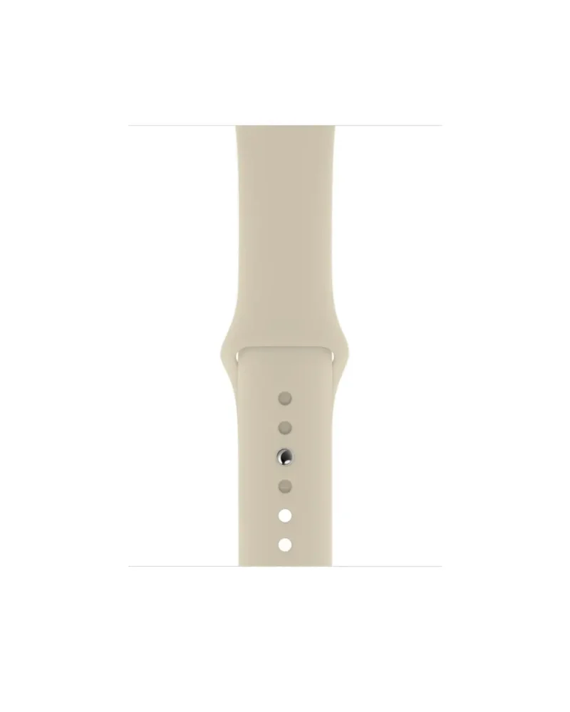 Antique white sport band for smartwatch with silicone strap and pin closure