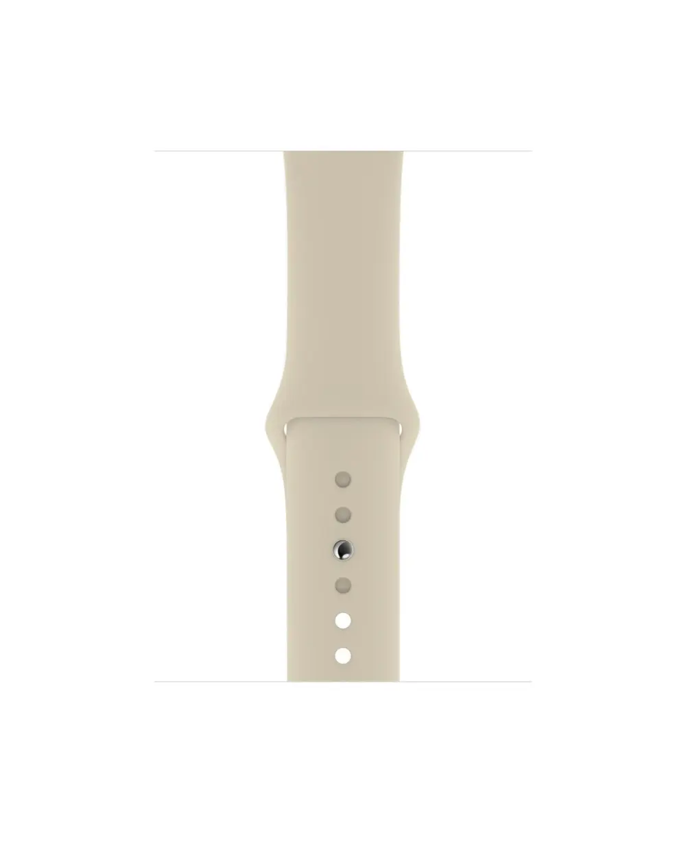 Antique white sport band for smartwatch with silicone strap and pin closure