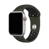 Apple Watch sport band active army green black silicone replacement strap