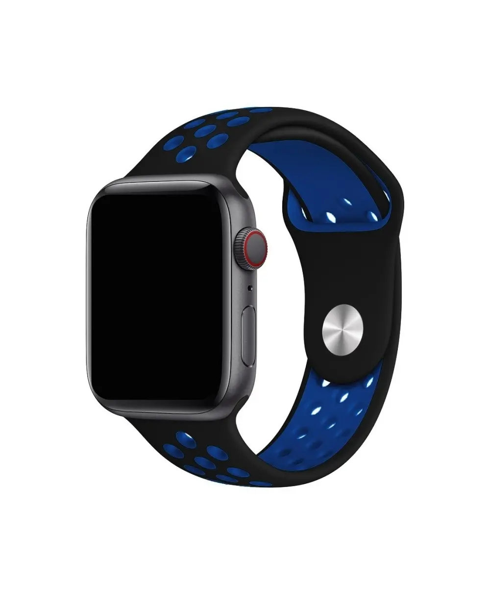 Black blue sport band active smartwatch strap with ventilation holes