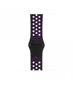 Black sport band with purple LED lights for smartwatch