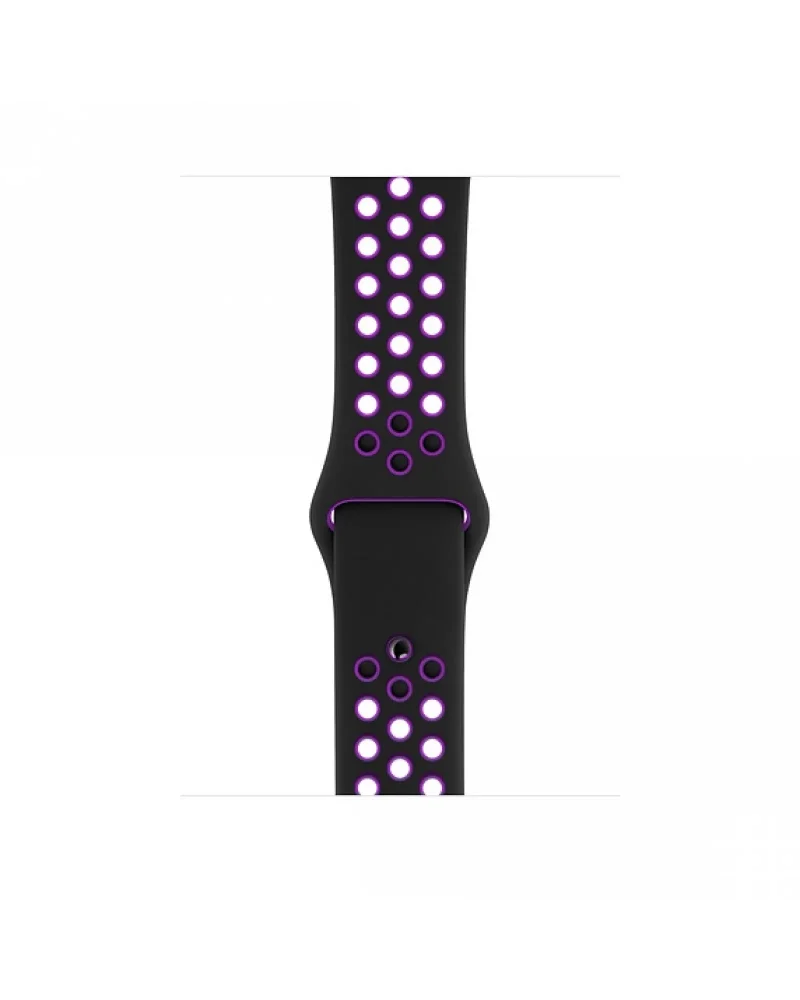 Black sport band with purple LED lights for smartwatch