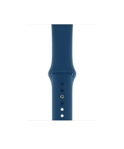 Blue cobalt sport band with silicone material for smartwatch fitness tracker