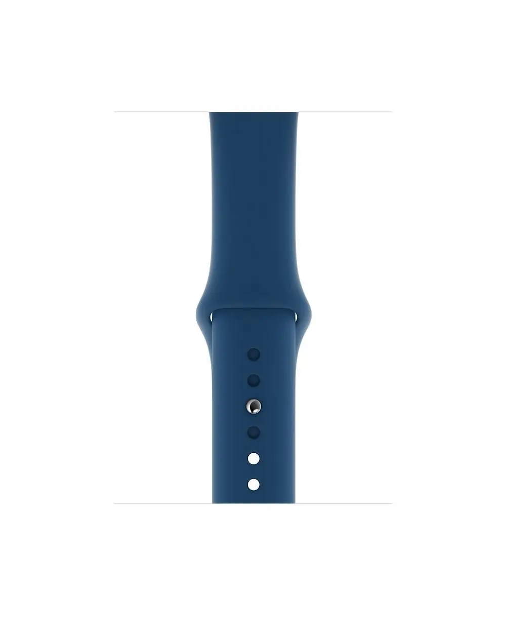 Blue cobalt sport band with silicone material for smartwatch fitness tracker