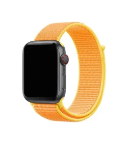 Apple Watch sport loop band canary yellow nylon woven strap