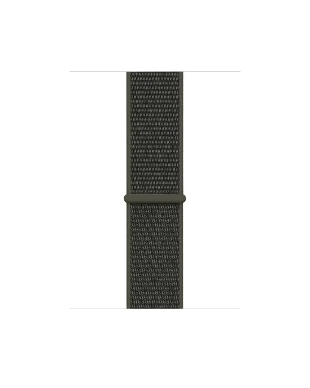 Khaki nylon sport loop smartwatch band with breathable fabric texture