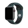 Celestial teal and black sport band for smartwatch with perforated design