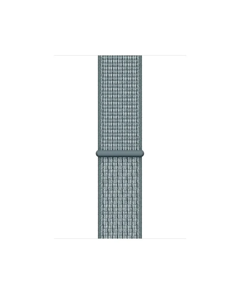 Celestial Teal Sport Loop woven fabric watch band with adjustable closure