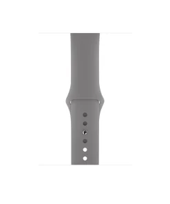 Gray sport band with adjustable holes for smartwatch or fitness tracker