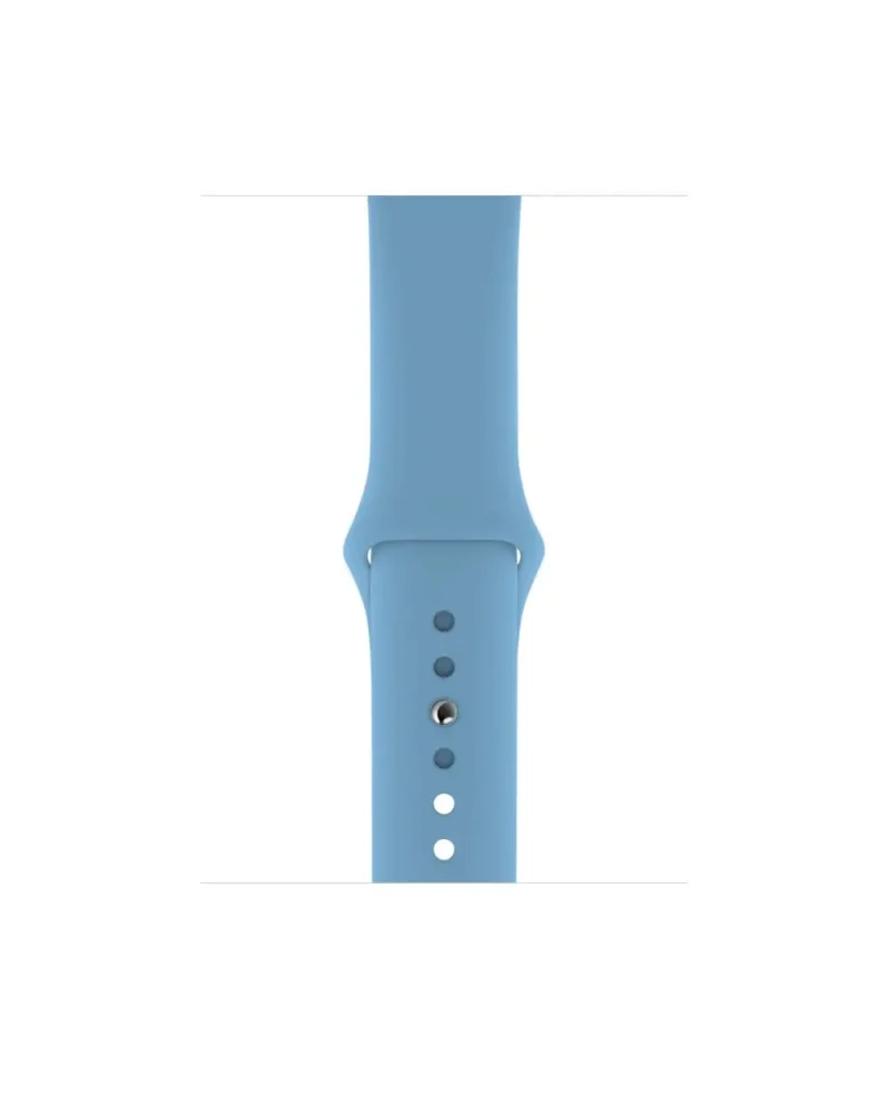 Blue sport band with adjustable holes for Apple Watch replacement