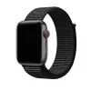 Black sport loop smartwatch band with woven nylon material and cellular connectivity
