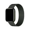 Dark green Milanese loop mesh smartwatch band with magnetic closure