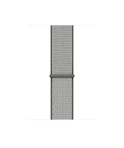 Dark olive woven sport loop watch band with secure connector clasp
