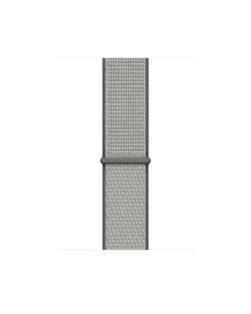 Dark olive woven sport loop watch band with secure connector clasp