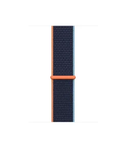 Deep navy sport loop band with orange trim for Apple Watch