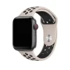 Apple Watch sport band beige black perforated Nike active strap