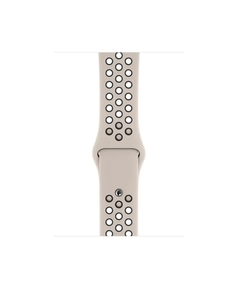 Desert sand Nike sport watch band with perforated holes for breathability