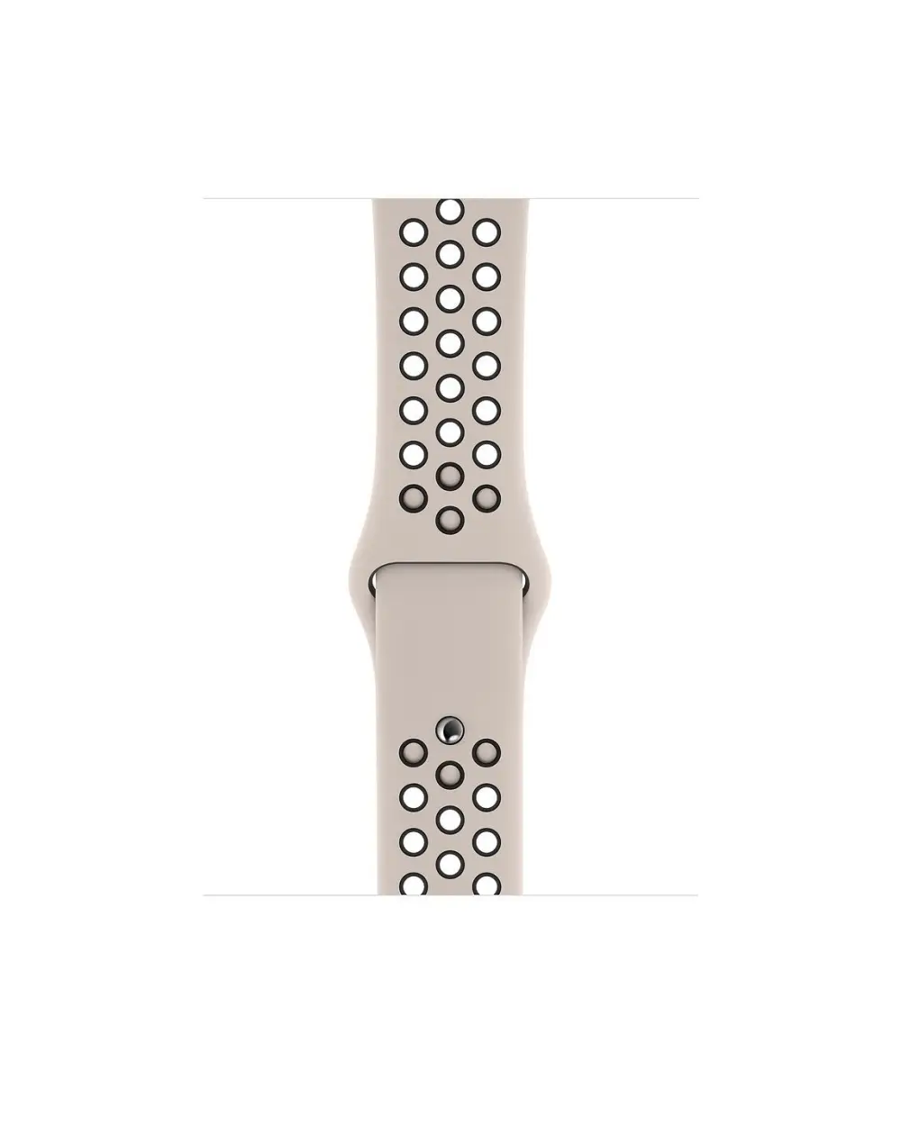 Desert sand Nike sport watch band with perforated holes for breathability