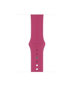 Pink sport band for smartwatch with silicone strap and button closures