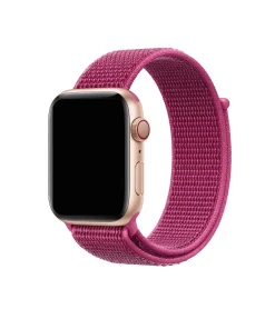 Apple Watch rose gold with dragon fruit pink sport loop band