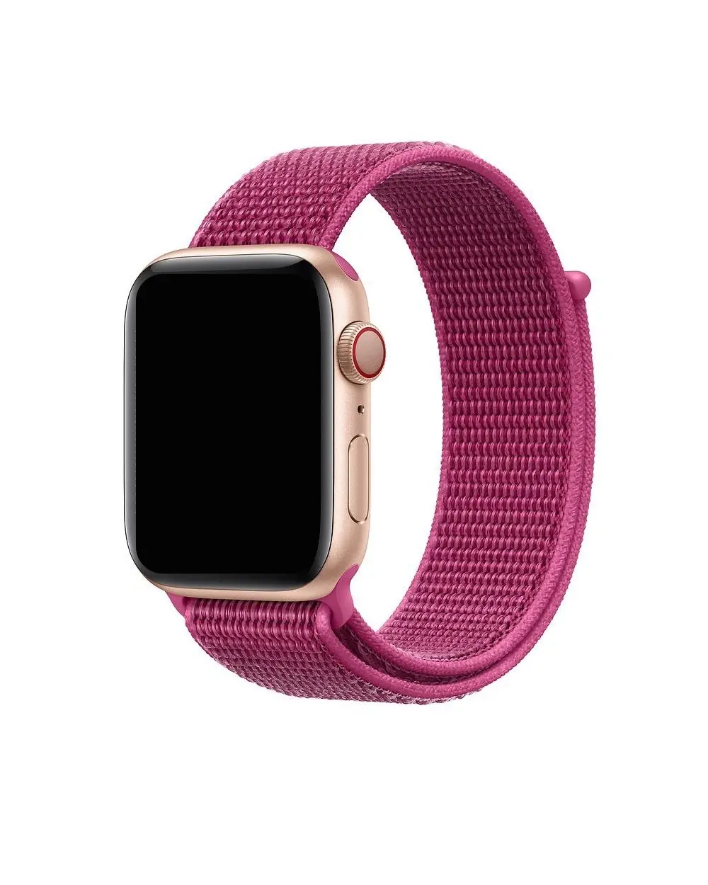 Apple Watch rose gold with dragon fruit pink sport loop band