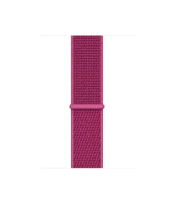 Magenta sport loop watch band woven fabric material with connector