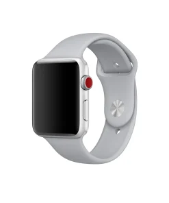 Apple Watch Series 3 silver aluminum fog sport band smartwatch