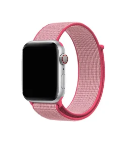 Apple Watch sport loop band hot pink nylon woven material strap
