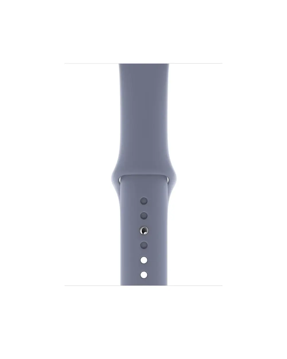 Lavender gray sport band for smartwatch with silicone material and ventilation holes