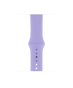 Lavender purple silicone sport band for smartwatch with adjustable fit