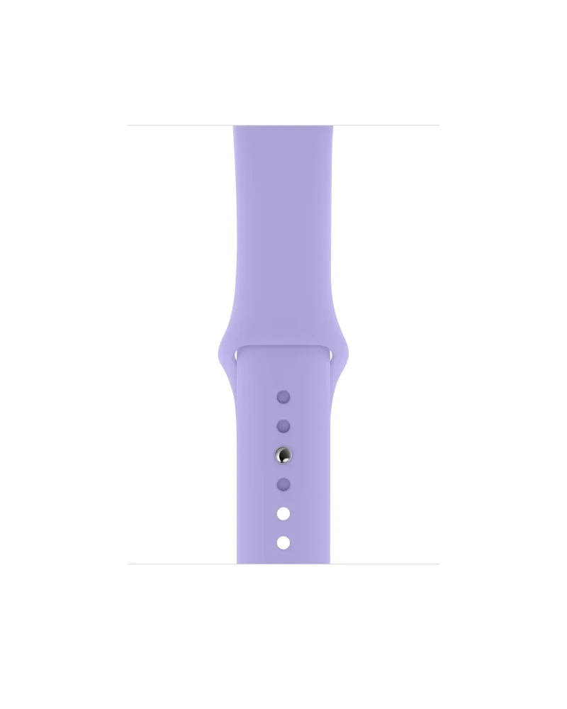 Lavender purple silicone sport band for smartwatch with adjustable fit
