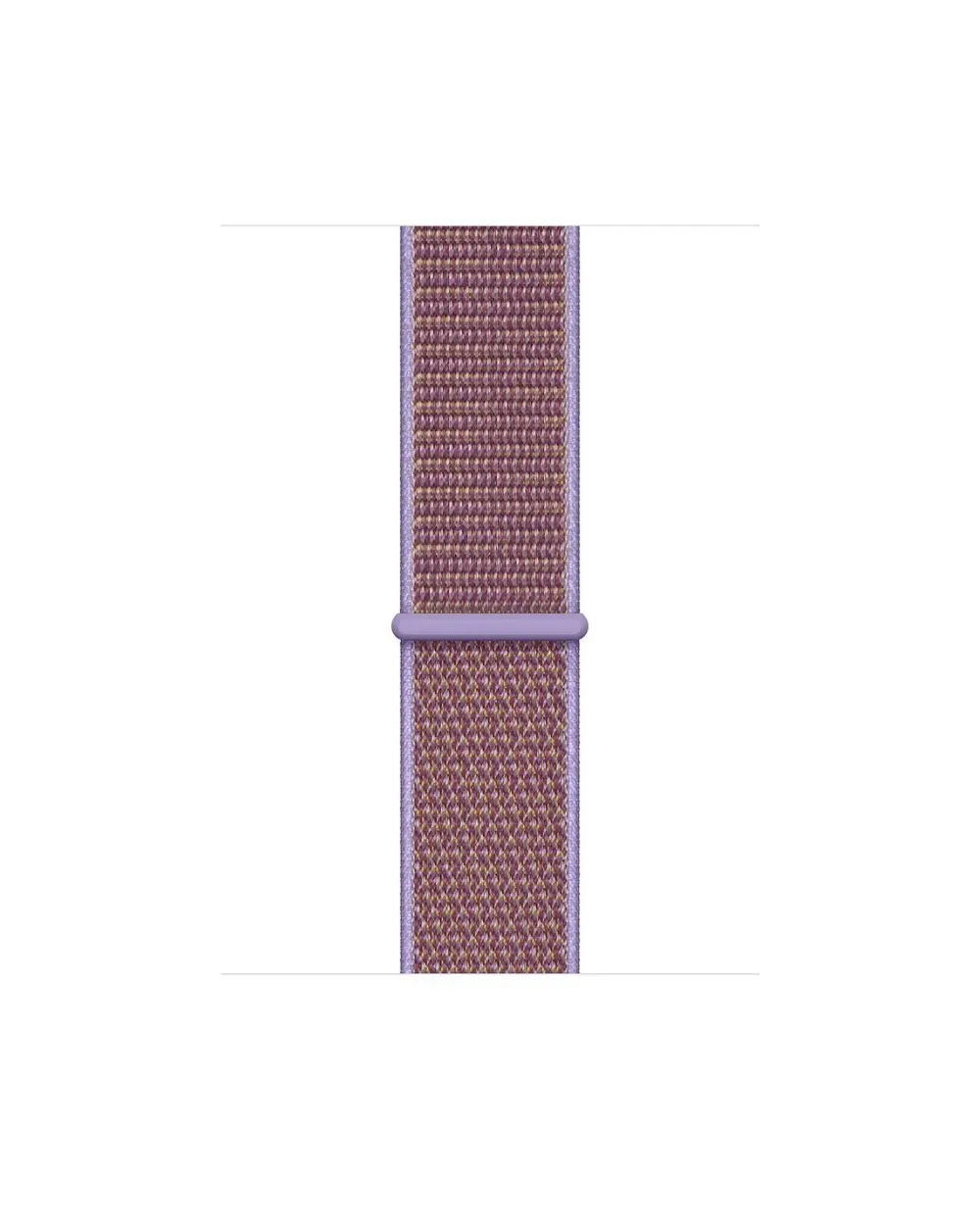 Purple woven sport loop watch band with adjustable fabric strap