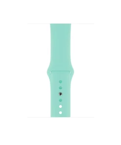 Turquoise silicone sport band with ventilation holes for smartwatch