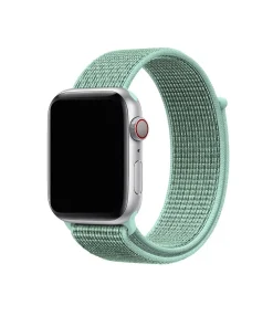 Apple Watch sport loop band in marine green nylon material
