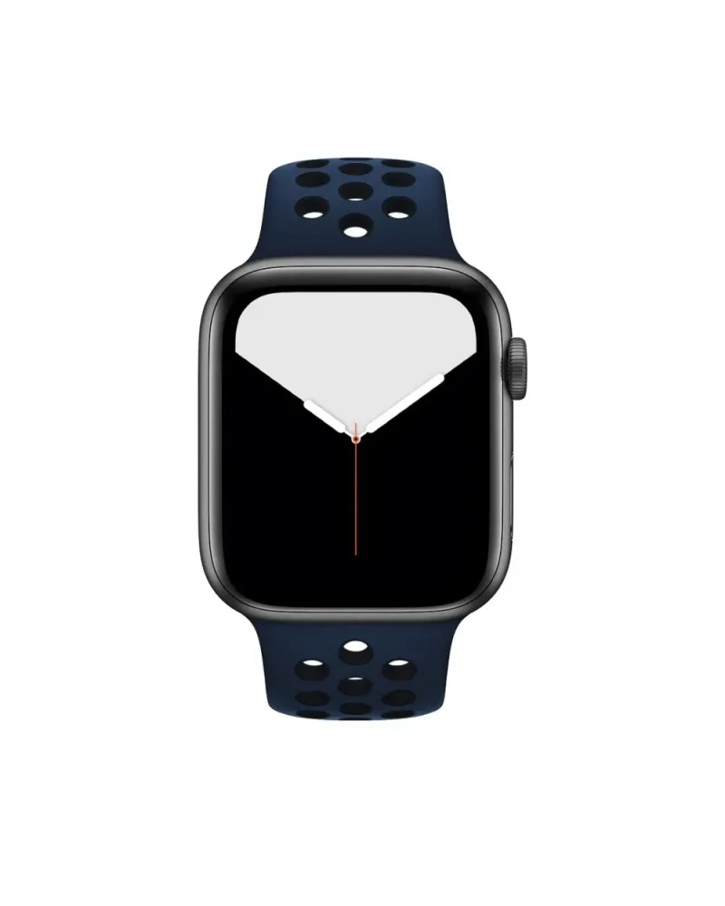 Apple Watch Series 7 Nike Sport Band Midnight Blue Black smartwatch
