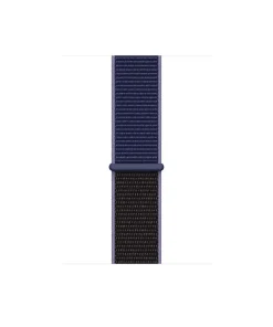 Midnight blue and black nylon sport loop watch band with connector