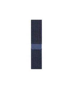 Midnight blue Milanese loop smartwatch band with magnetic closure