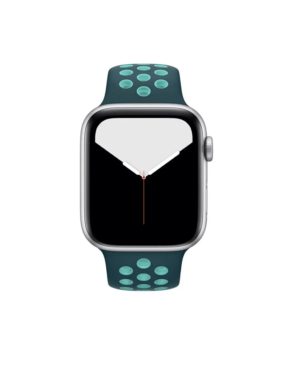 Apple Watch sport band midnight turquoise aurora green perforated silicone strap