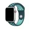 Smartwatch sport band in teal and turquoise with perforated holes, athletic style