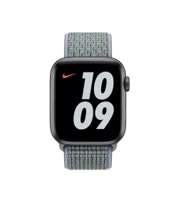 Nike Apple Watch Sport Loop band Obsidian Mist gray woven fabric