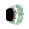 Ocean Band ice green silicone smartwatch strap with magnetic buckle closure
