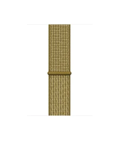 Olive green woven nylon sport loop apple watch band strap