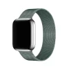 Pine green Milanese loop stainless steel mesh smartwatch band