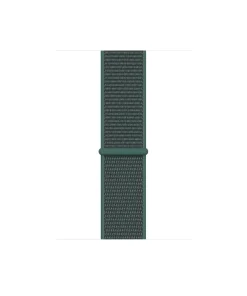 Pine green nylon sport loop watch band with velcro closure
