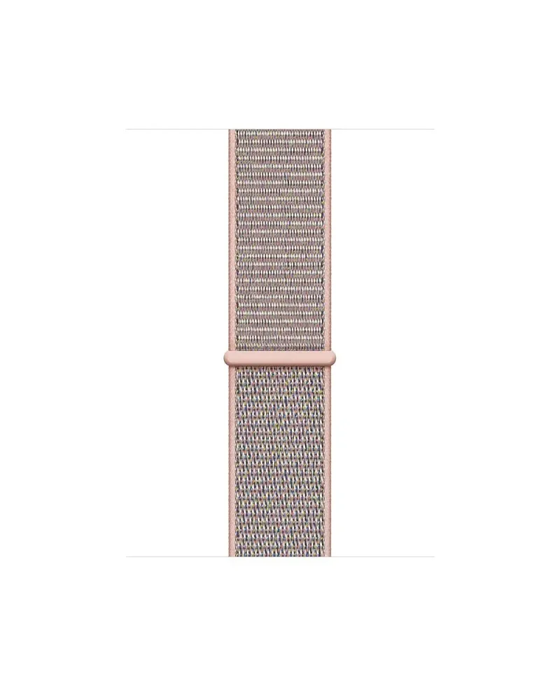 Pink Sand Sport Loop woven nylon watch band with adjustable fit