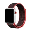 Apple Watch sport loop band red black woven nylon strap