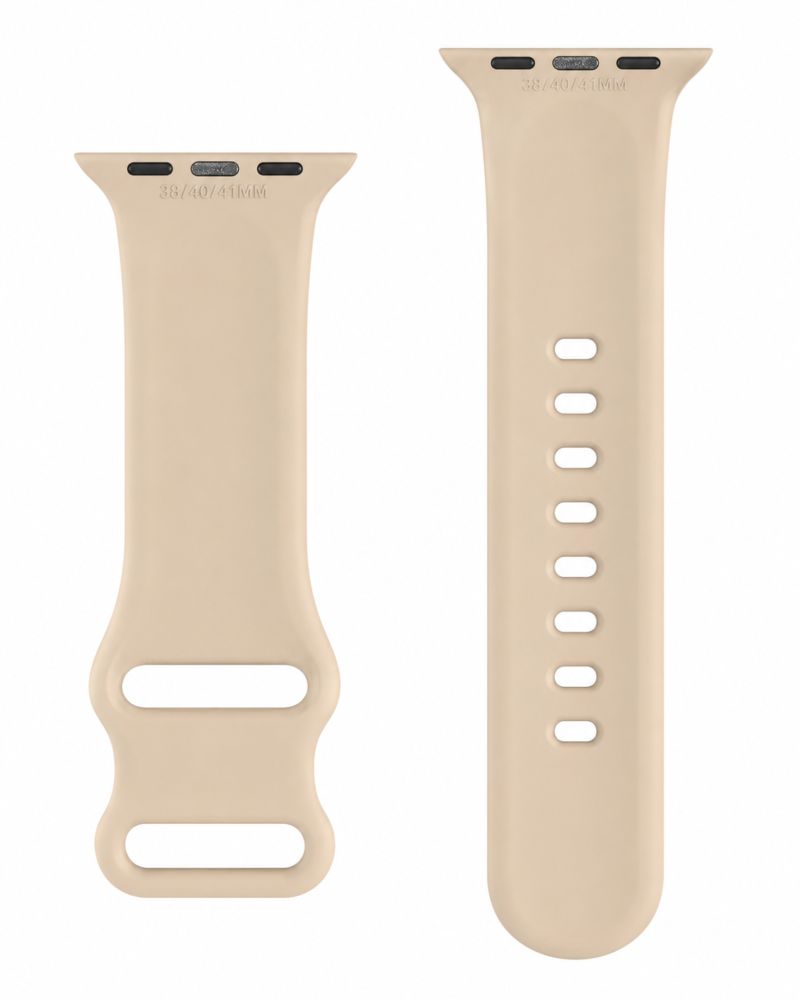 Milk Tea sport band for Apple Watch in multiple sizes shown