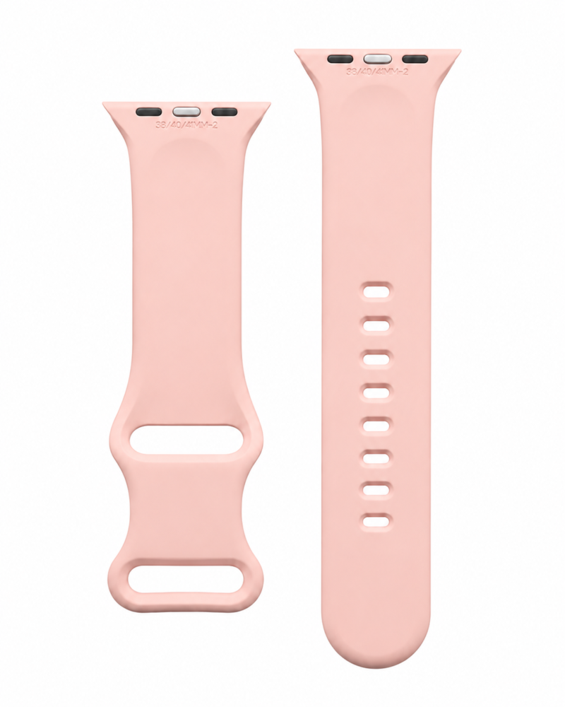 Sakura Sport Band Starlight Pink Apple Watch replacement strap two sizes